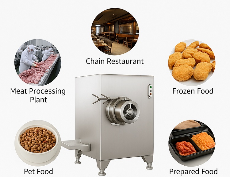 Meat grinder mincer machine