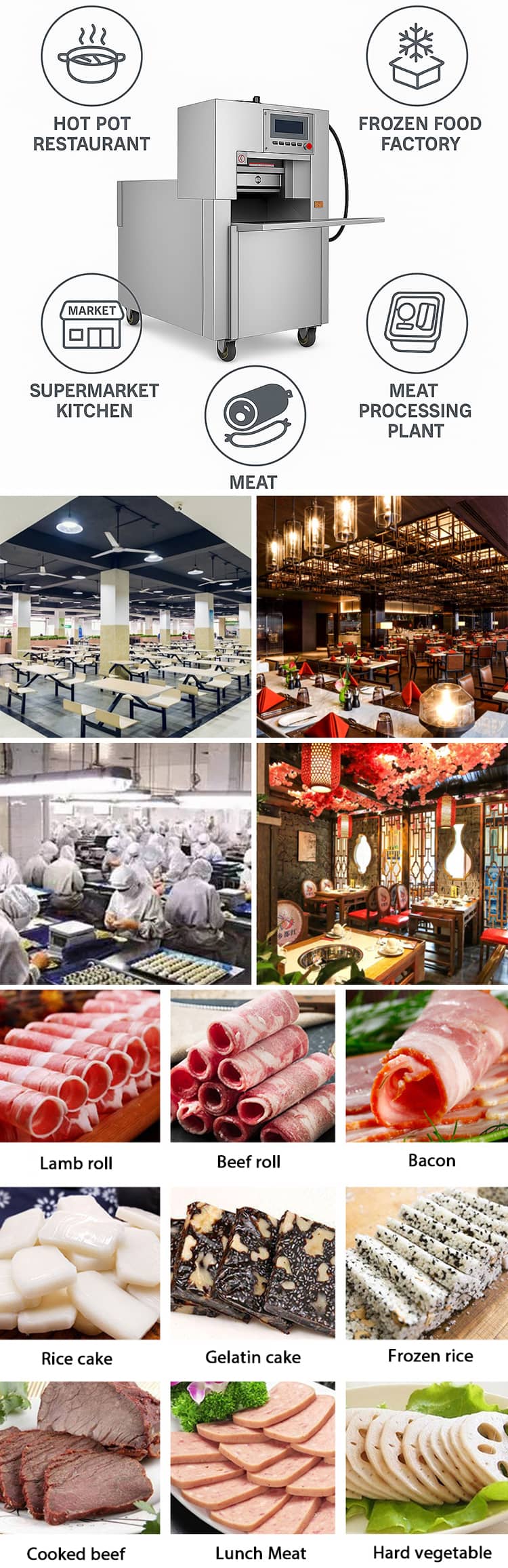Meat Roll Slicer Machine