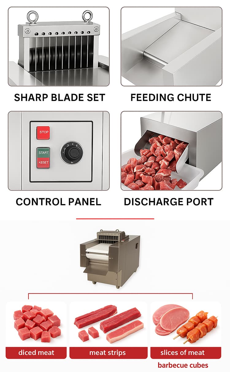 Adjustable Cube Size Meat Cutter