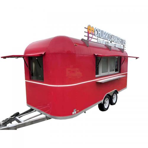 Airstream Food Trailer Outdoor Stainless Steel Mobile Fast Food Truck CE Certified for Europe</a>