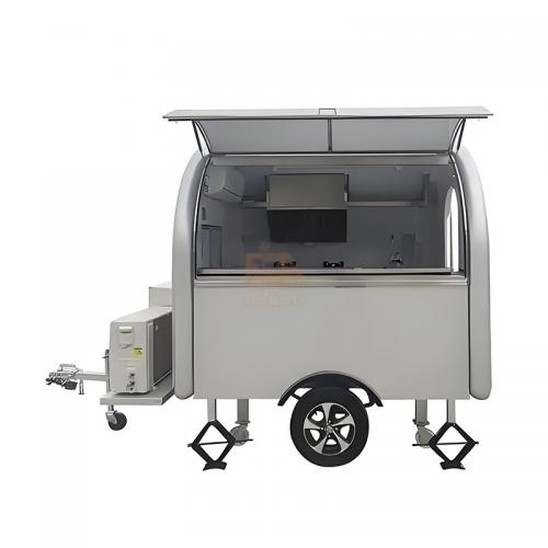 Barbecue Food Trailer Color Can Be Customized Round Coffee Food Trailers For Sale</a>