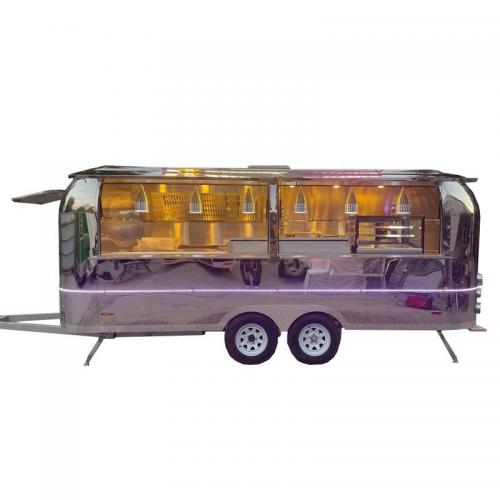 Ice Cream Trailer Airstream Mobile Fully Equipped Outdoor Mobile Beer Coffee Carts Food Trailers