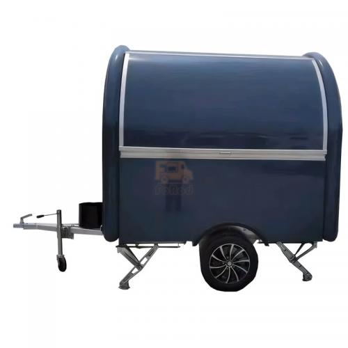 Round Food Trailer Fully Kitchenware Manufacturer Custom Trailer Stainless Steel Bbq Food Trailer